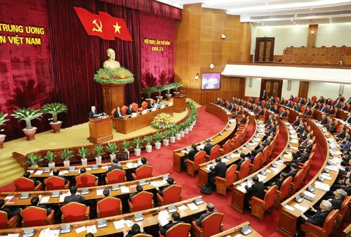 Theo Quy định 105, Bộ Chính trị sẽ quyết định trưởng các ban của Trung ương Đảng, Bộ trưởng, thủ trưởng cơ quan ngang bộ... Ảnh:VGP