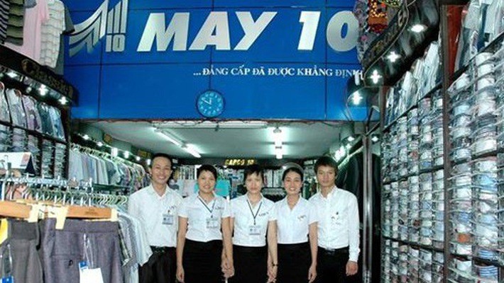 Cổ đông Nhà nước – Tập đoàn Dệt May Việt Nam nắm giữ 33,82% vốn điều lệ của May 10.