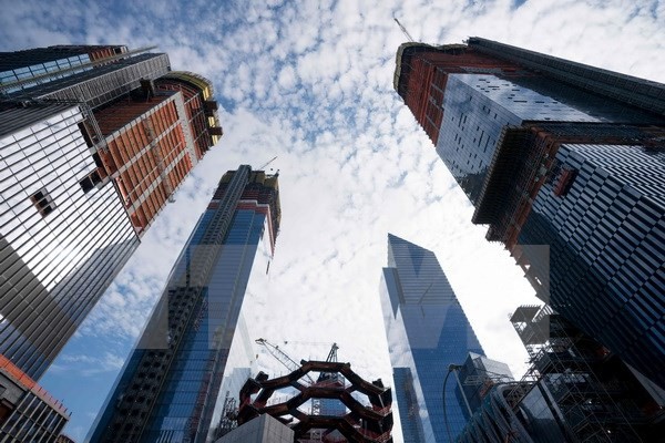 Quang cảnh một công trường xây dựng ở New York, Mỹ. (Nguồn: AFP/TTXVN)