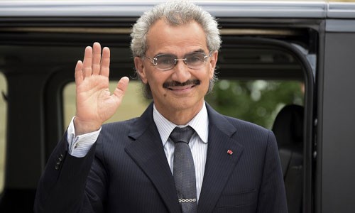 Hoàng tử Alwaleed bin Talal. Ảnh:AFP.