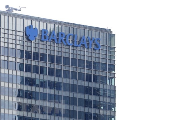 Trụ sở ngân hàng Barclays ở London, Anh. (Nguồn: AFP/TTXVN)