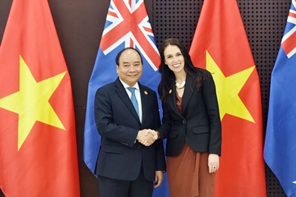 Thủ tướng Chính phủ Nguyễn Xuân Phúc và Thủ tướng New Zealand Jacinda Ardern tại Đà Nẵng. Ảnh: Quang Hiếu