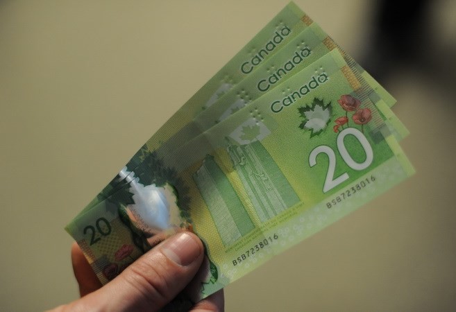 Đồng tiền mệnh giá 20 đôla Canada. (Nguồn: AFP/TTXVN)