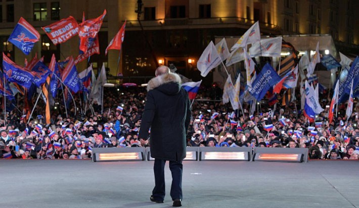 Người Nga ăn mừng ông Putin tái đắc cử Tổng thống
