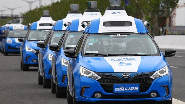 Ôtô tự lái của Baidu - Ảnh: SCMP.