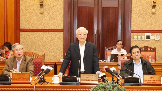 Tổng Bí thư Nguyễn Phú Trọng chủ trì phiên họp Ban Bí thư Trung ương Đảng