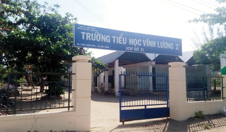 Dự án Xây mới Trường Tiểu học Vĩnh Lương 2 do Phòng Giáo dục và Đào tạo TP. Nha Trang là chủ đầu tư. Ảnh: st