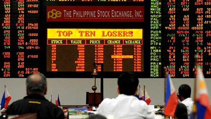 Chứng khoán Philippines đang trong một đợt giảm điểm mạnh - Ảnh: Inquirer.