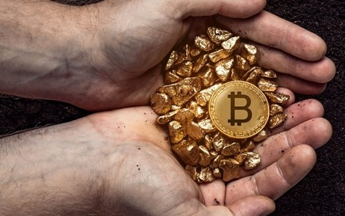 Bitcoin và vàng đang được coi là đối thủ của nhau. Ảnh:Bitfinex