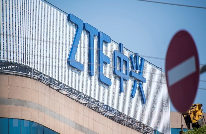 Tòa nhà văn phòng của ZTE ở Thượng Hải, Trung Quốc. (Nguồn: AFP/TTXVN)