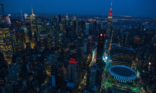 Thành phố New York (Mỹ) nhìn từ trên cao. Ảnh:Bloomberg