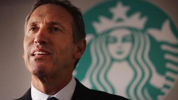 Chủ tịch kiêm Tổng giám đốc thương hiệu chuỗi quán càphê Starbucks của Mỹ Howard Schultz. (Nguồn: Getty Images)