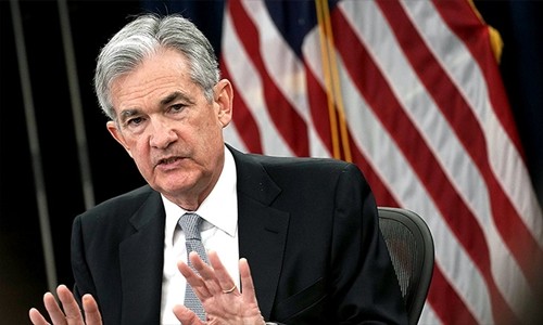 Chủ tịch Cục Dự trữ liên bang Mỹ (Fed) - Jerome Powell. Ảnh:AFP