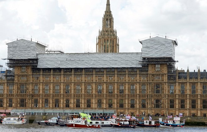 Quang cảnh tòa nhà Quốc hội Anh ở London ngày 12/6. (Nguồn: AFP/TTXVN)