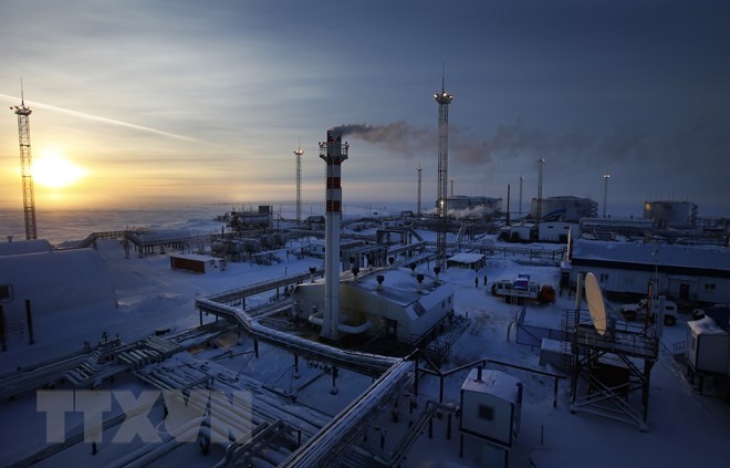 Cơ sở lọc dầu của Tập đoàn Gazprom tại Cape Kamenny. (Nguồn: AFP/TTXVN)