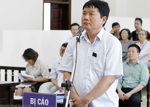 Ông Đinh La Thăng hai lần bị bác đơn kháng cáo tại tòa phúc thẩm.Ảnh: TTXVN