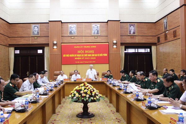Tổng Bí thư chủ trì Hội nghị quy hoạch lãnh đạo Bộ Quốc phòng