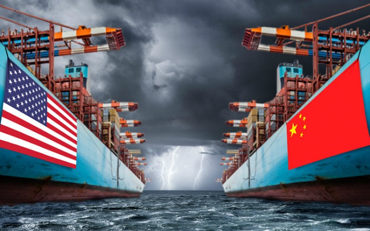 Chiến tranh thương mại Mỹ Trung gây thiệt hại cho cả chuỗi cung ứng toàn cầu. Ảnh: MarketWatch