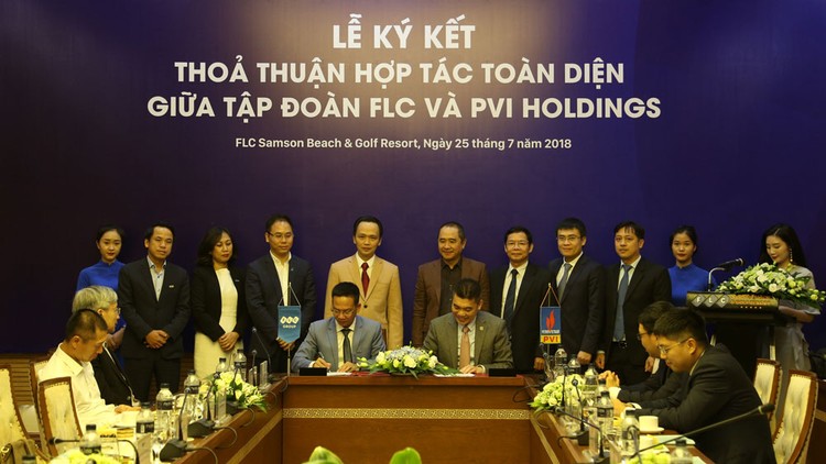 Lễ ký kết thỏa thuận hợp tác toàn diện giữa Tập đoàn FLC và PVI Holdings