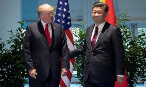 Tổng thống Mỹ - Donald Trump và Chủ tịch Trung Quốc - Tập Cận Bình. Ảnh:AFP