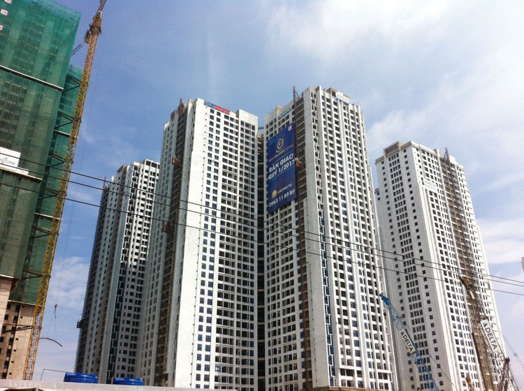 Dự án Goldmark City được cấp phép đầu tư từ tháng 4/2011, nhưng đến cuối năm 2014, Công ty CP Thương mại - Quảng cáo - Xây dựng - Địa ốc Việt Hân mới khởi động Dự án. Ảnh: Hoài Tâm