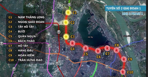 Dự án Đường sắt đô thị TP. Hà Nội tuyến 2, đoạn Nam Thăng Long - Trần Hưng Đạo dự kiến phải điều chỉnh thời gian hoàn thành đến năm 2023