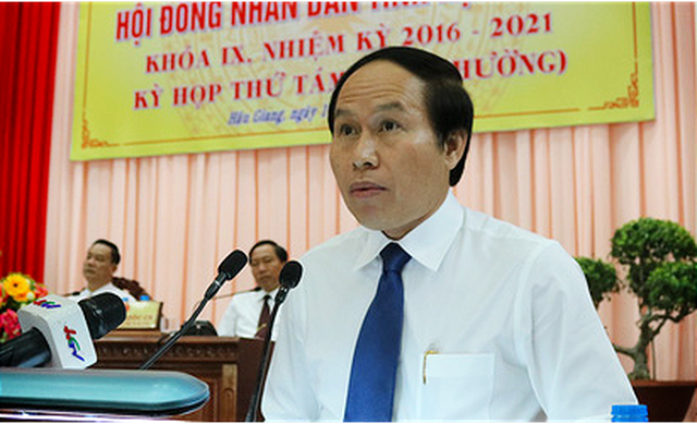Đồng chí Lê Tiến Châu, Phó Bí thư Tỉnh ủy, Chủ tịch UBND tỉnh Hậu Giang.