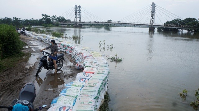 Sông Bùi trong mùa mưa bão 2018 (Nguồn: Internet)