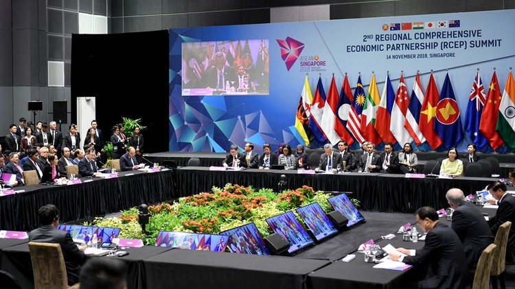 Quang cảnh Hội nghị Cấp cao lần thứ 2 các nước tham gia đàm phán RCEP. Ảnh: Hiếu Nguyễn