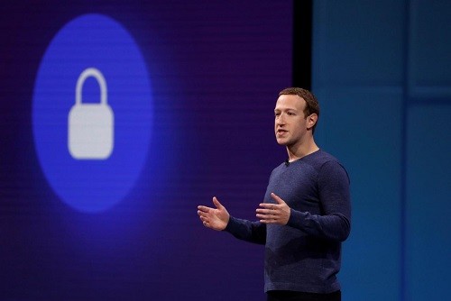 CEO Facebook - Mark Zuckerberg phát biểu tại một hội nghịđầu năm nay. Ảnh:Reuters