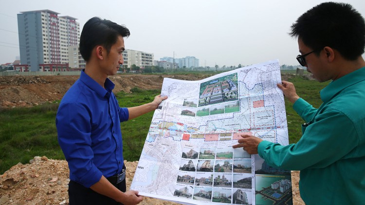Dự án Xây dựng tuyến đường H2, TP. Bắc Ninh có tổng chiều dài là 1.354,59 m với tổng mức đầu tư là 663,12 tỷ đồng. Ảnh: Lê Tiên