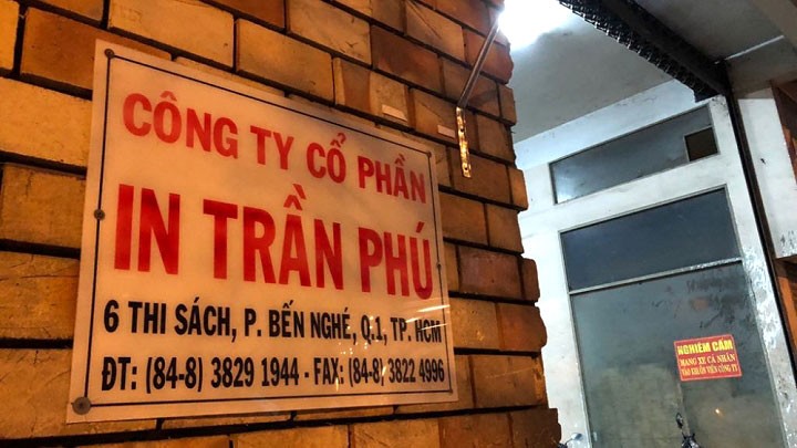 Công ty In Trần Phú đang quản lý và sử dụng nhiều khu đất đắc địa tại TP.HCM