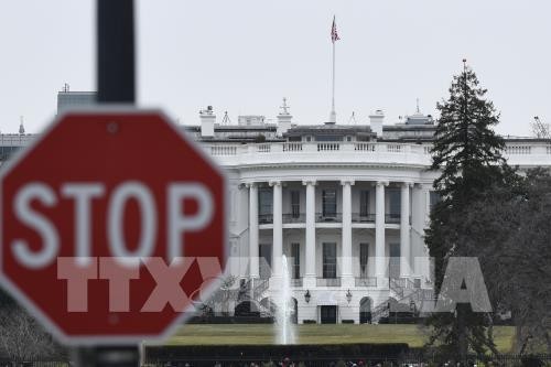 Quang cảnh bên ngoài Nhà Trắng tại Washington D.C, Mỹ. Ảnh: THX/ TTXVN