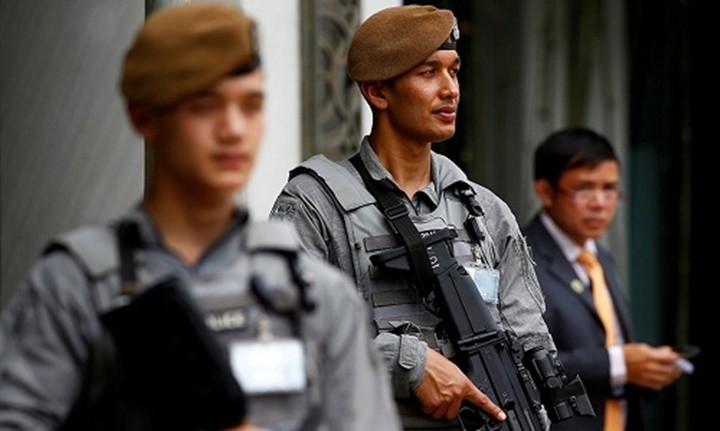 Các thành viên đặc nhiệm Gurkha. Ảnh: Reuters.