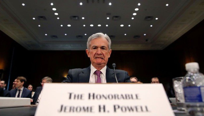 Chủ tịch FED Jerome Powell điều trần trước Ủy ban Ngân hàng thuộc Thượng viện Mỹ hôm 26/2 - Ảnh: Reuters.