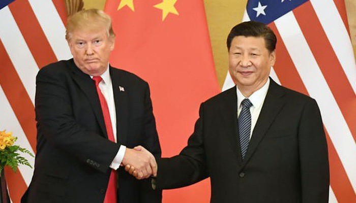 Tổng thống Mỹ Donald Trump (trái) và Chủ tịch Trung Quốc Tập Cận Bình trong một lần gặp.