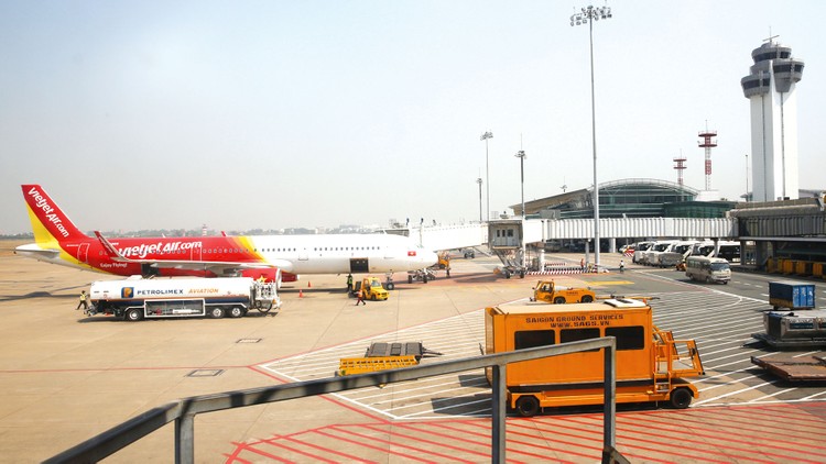 Sau khi mở rộng, công suất phục vụ của Sân bay Tân Sơn Nhất sẽ đạt 50 triệu lượt hành khách/năm. Ảnh: Tiên Giang