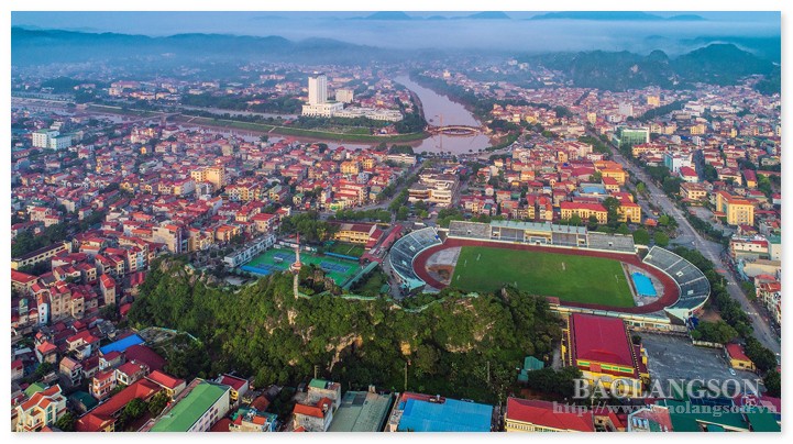 Một góc thành phố Lạng Sơn - Ảnh Báo Lạng Sơn