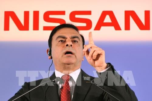 Ông Carlos Ghosn, khi giữ chức Chủ tịch Nissan, phát biểu trong cuộc họp báo tại Yokohama, Nhật Bản, ngày 12/5/2011. Ảnh: AFP/ TTXVN 