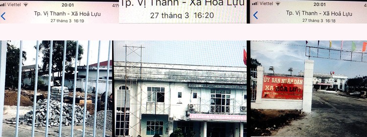 Hình ảnh Nhà thầu Hoàng Phú ghi lại tại công trình Khu hành chính UBND xã Hỏa Lựu (TP. Vị Thanh, tỉnh Hậu Giang) chiều 27/3/2019