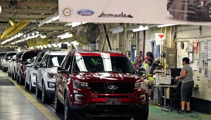 Một nhà máy sản xuất xe Ford ở Chicago - Ảnh: AP.