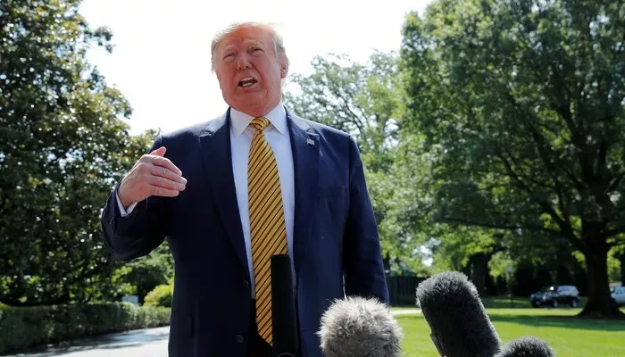 Tổng thống Mỹ Donald Trump phát biểu trước báo giới tại Nhà Trắng hôm 22/6 - Ảnh: Reuters.