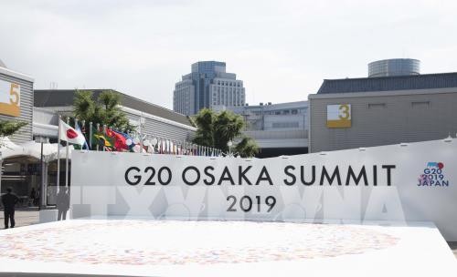 Hội nghị Thượng đỉnh G20 khai mạc tại Trung tâm triển lãm Intex, Osaka, Nhật Bản. Ảnh: Thành Hữu-TTXVN tại Nhật Bản