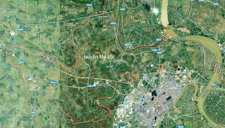 Khu công nghiệp Mỹ Thuận dự kiến có quy mô hơn 158 ha tại huyện Mỹ Lộc, tỉnh Nam Định. Ảnh: Tường Lâm