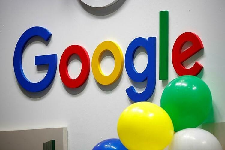 Logo Google tại một sự kiện ở Paris (Pháp). Ảnh:Reuters