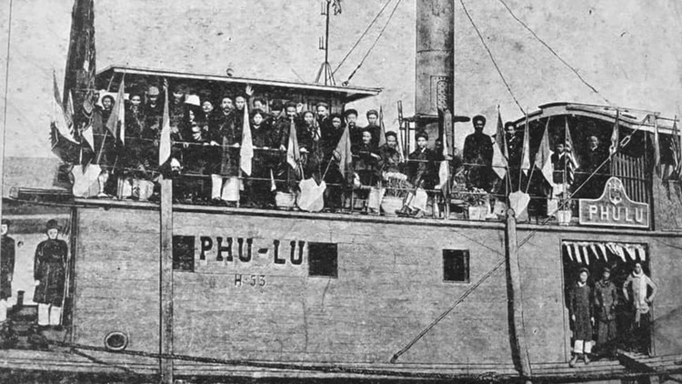 Một trong những con tàu của “Chúa sông Bắc Kỳ” Bạch Thái Bưởi xuất phát từ Nam Định
