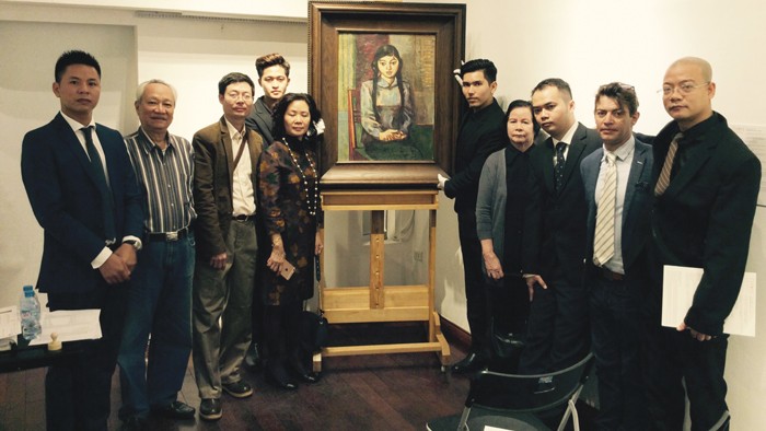 Tác phẩm "Chân dung thiếu nữ" do Họa sĩ Nguyễn Trọng Kiệm vẽ năm 1962 được đấu giá thành công với mức giá 16.000 USD