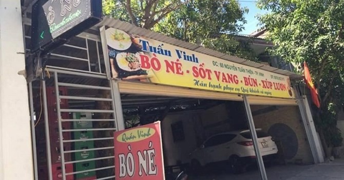 Trụ sở MTM tại Thành phố Vinh - Nghệ An là một...quán ăn. Ảnh Internet