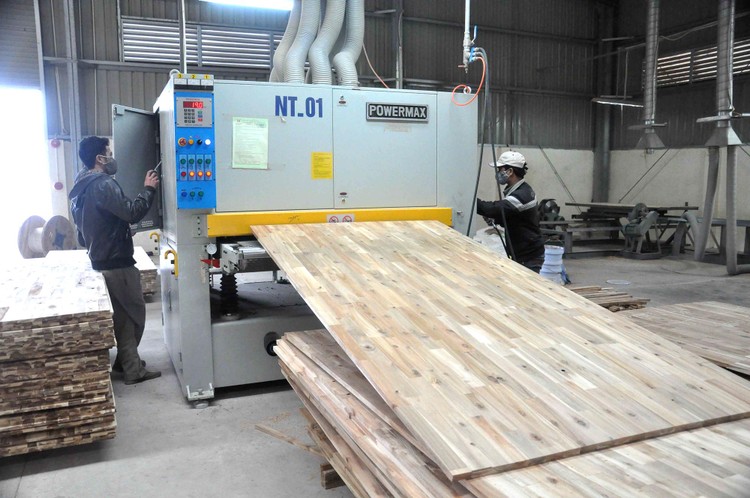 Hoạt động sản xuất tại Nhà máy chế biến gỗ của Công ty TNHH Thanh Lâm (nguồn Báo Quảng Ninh)
