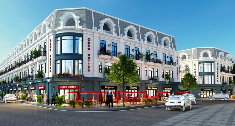 Mô hình Dự án Tổ hợp nhà phố thương mại shophouse kết hợp kinh doanh dịch vụ thương mại, khách sạn nghỉ dưỡng tại phường Hải Đình, TP. Đồng Hới